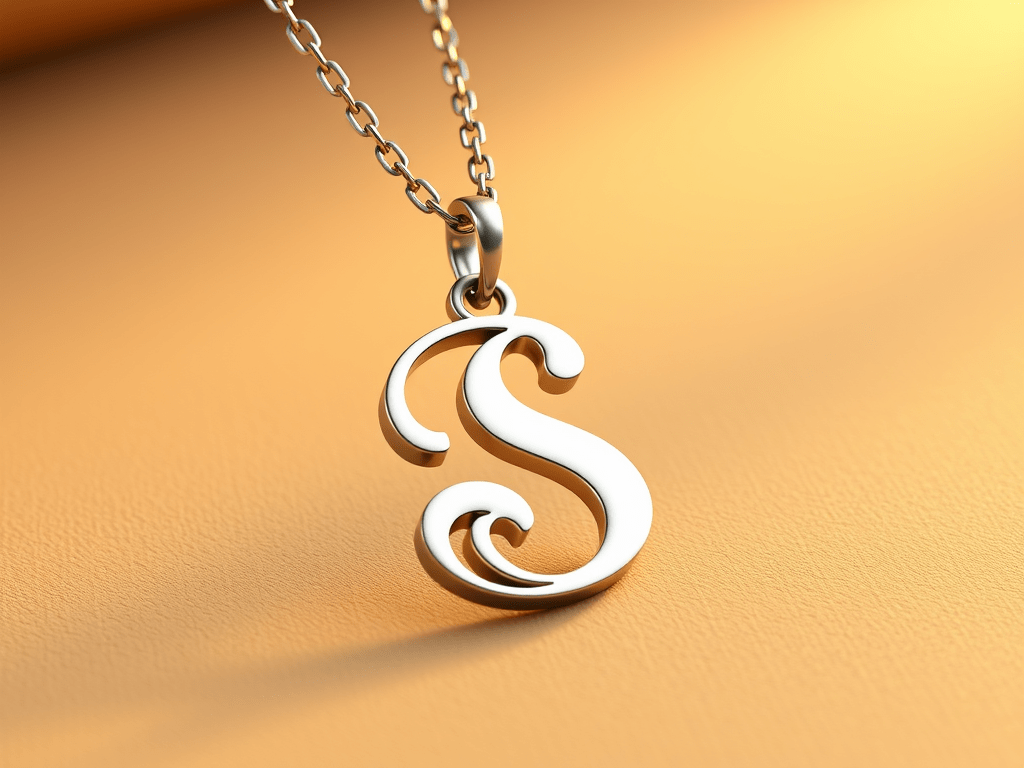 Stainless Steel Letter Necklace | Personalized Initial Pendant by Hempy Natural